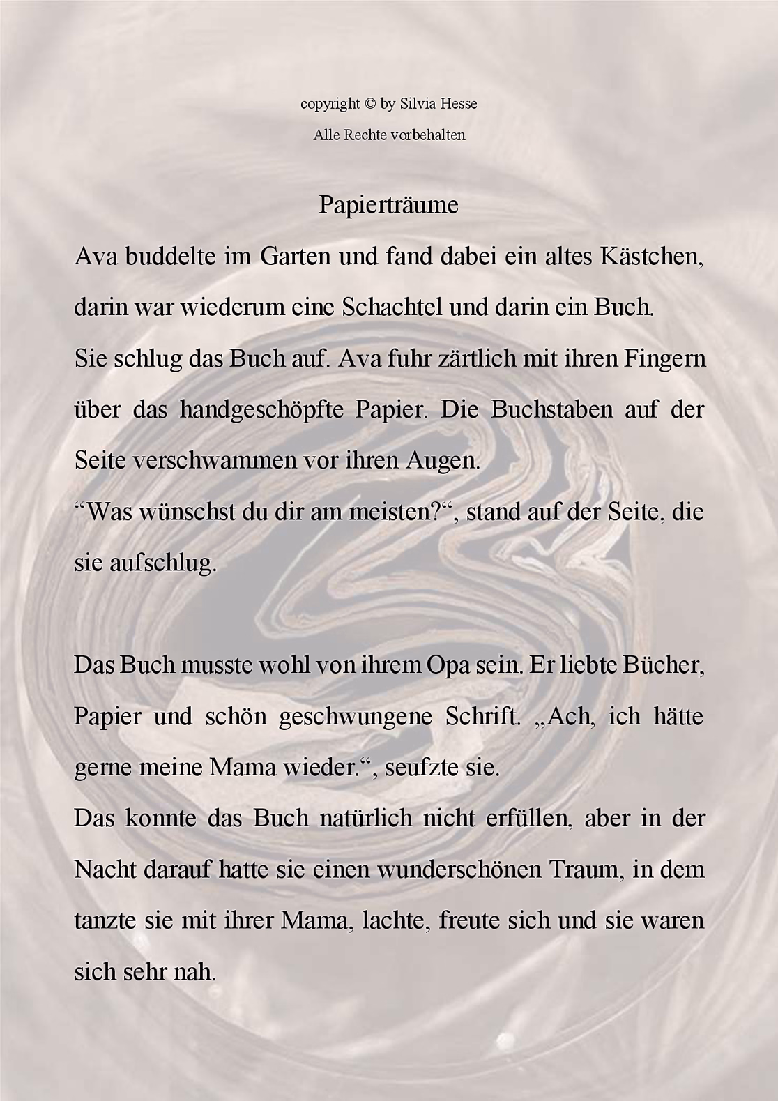 Werk: Papierträume
